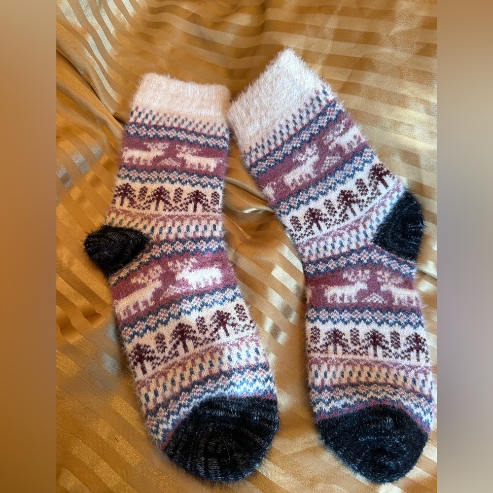Cozy Winter Patterned Socks
